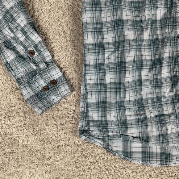 Ariat Women's Rebar Western Ranch Long Sleeve Button Up Shirt S Blue Barn Chores - Picture 2 of 16